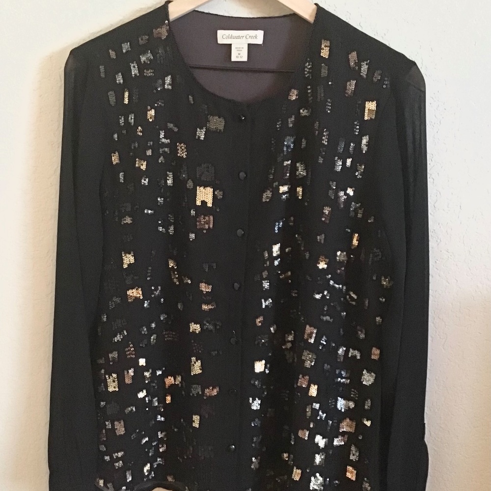 Coldwater Creek sequin blouse